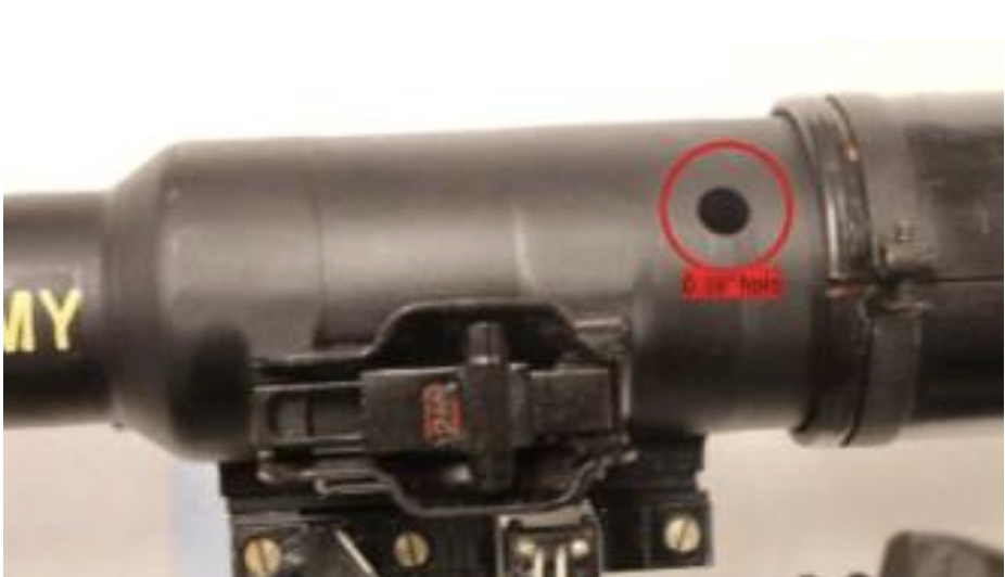 drilled-out-inert-rpg-rocket-launcher holes drilled into inert RPG